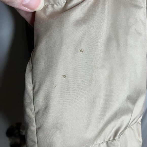 Lauren Ralph Lauren Puffer Coat Womens Tan Mid Long Full Zip Winter Down Filled - Picture 5 of 10
